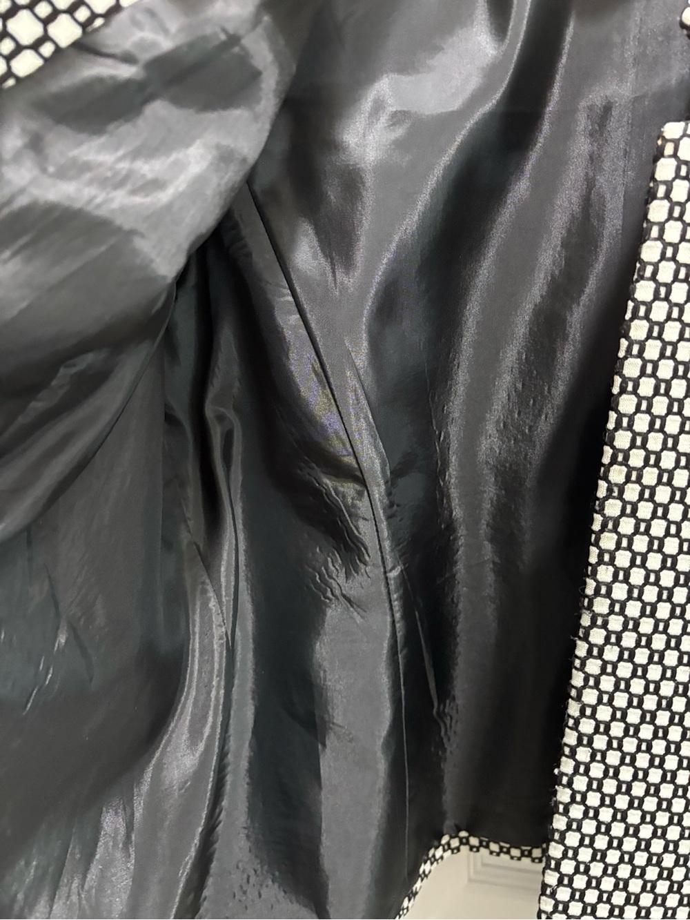 Jones Studio Black and White Patterned Blazer - Picture 3 of 6